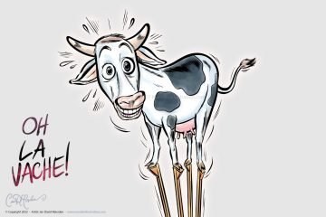 Carnival Poster - Cow on Stilts