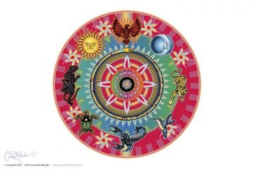Animal Mandala Energy Wheel