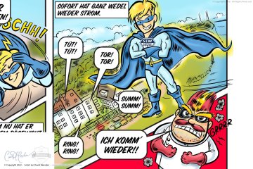 Captain Power Comic VS Dr. Disturber