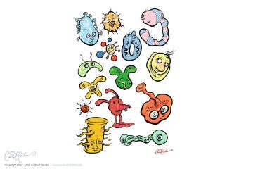 Viruses and Germs - Cute characters