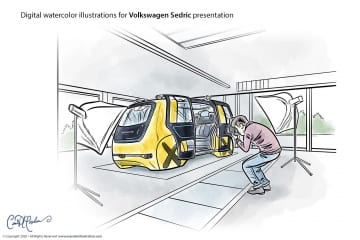 Volkswagen Sedric Concept - at the studio