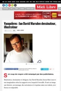 midilibre article sur ian david marsden illustrateur, dessinateur