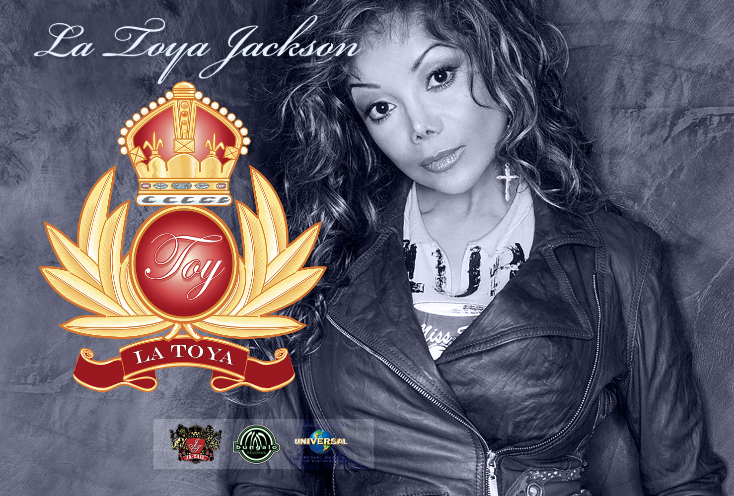 La Toya Jackson crest logo on her official website designed by Ian David Marsden