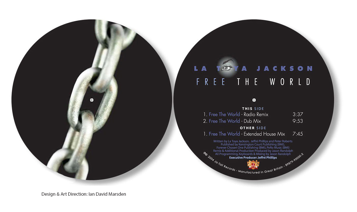 Alternate versions of Free the World CD design by Ian David Marsden