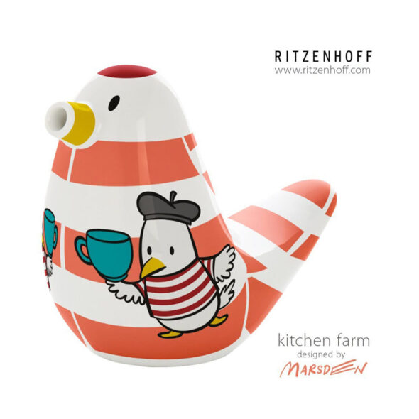 Sugarbird dispenser designed by Ian David Marsden for Ritzenhoff