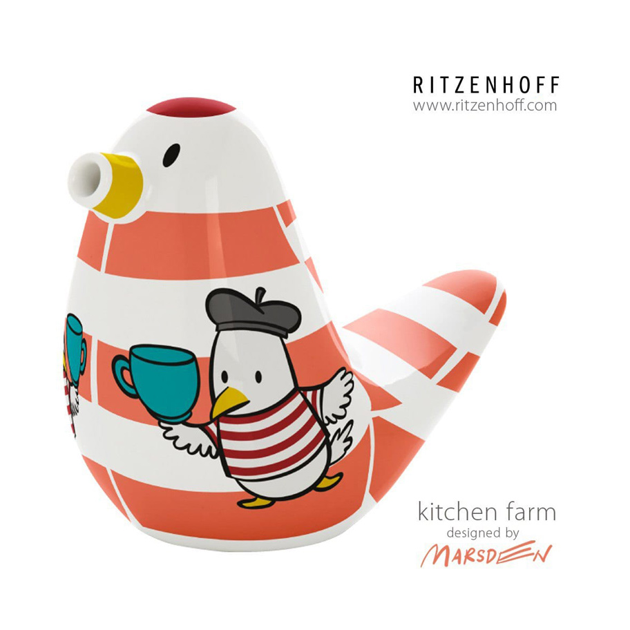 Sugarbird dispenser designed by Ian David Marsden for Ritzenhoff