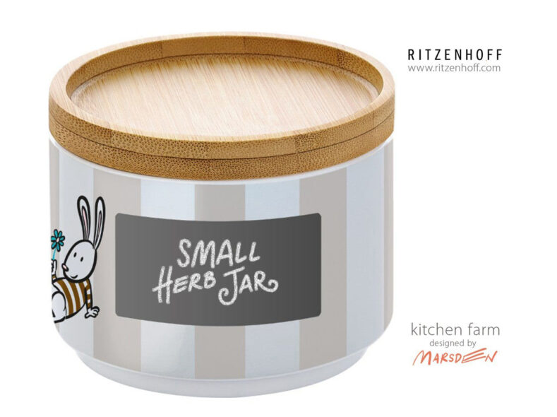 Herb jar design by Ian David Marsden for Ritzenhoff