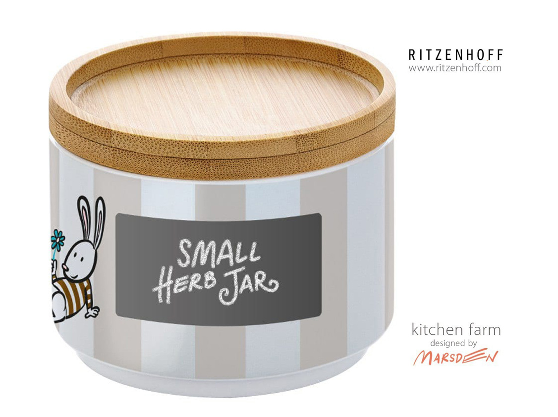 Herb jar design by Ian David Marsden for Ritzenhoff