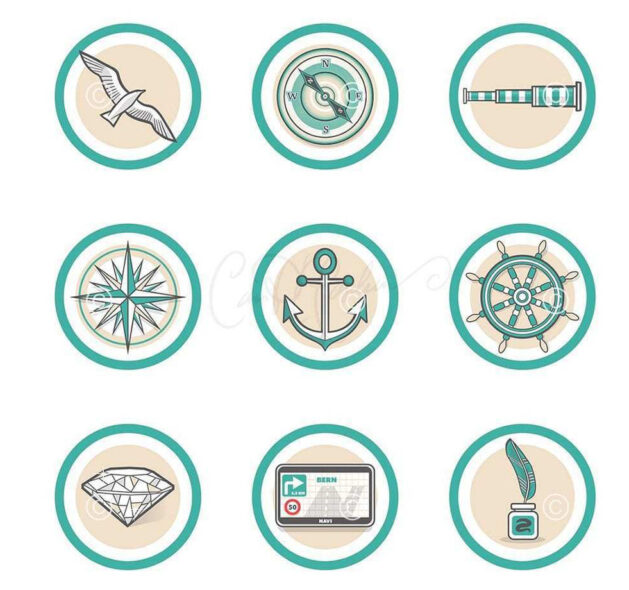Nine minimal vector icons for executive coaching and business development by Breaksru