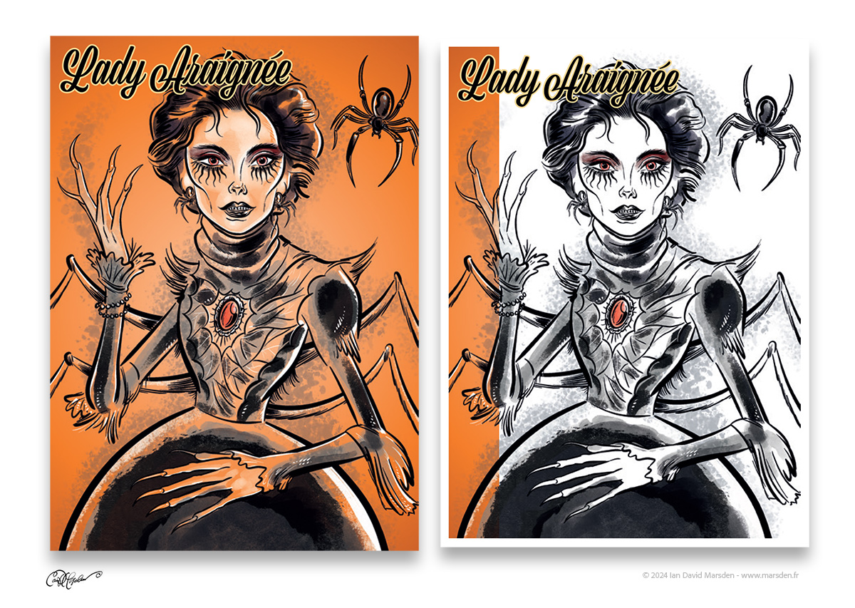 orange and white backgrounds.