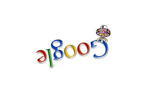 Aliens abduct letters from the Google logo in Marsden’s fourth Doodle of the series.