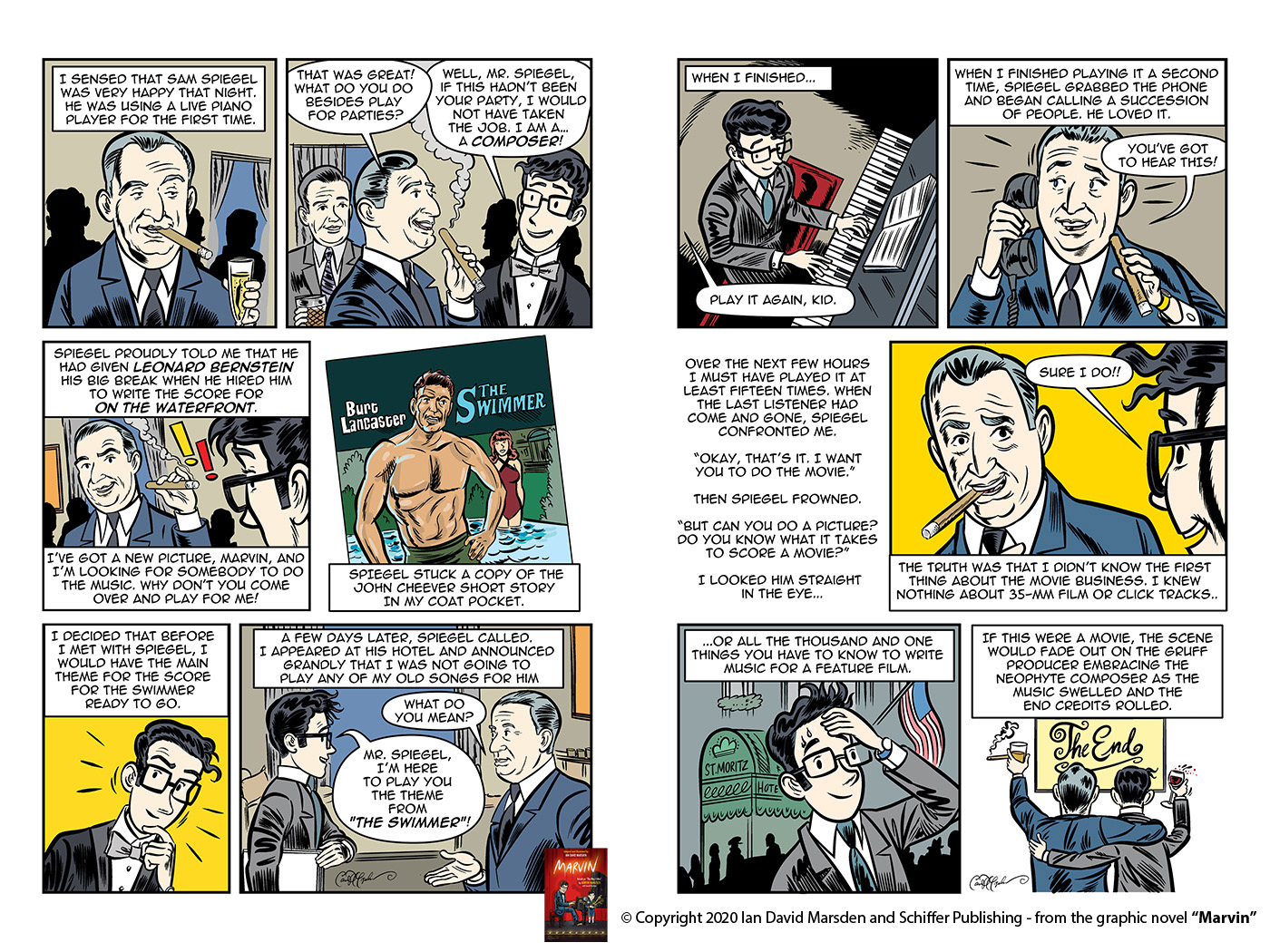 Musician impresses producer Spiegel and gets a chance to score a film, overcoming initial doubts.