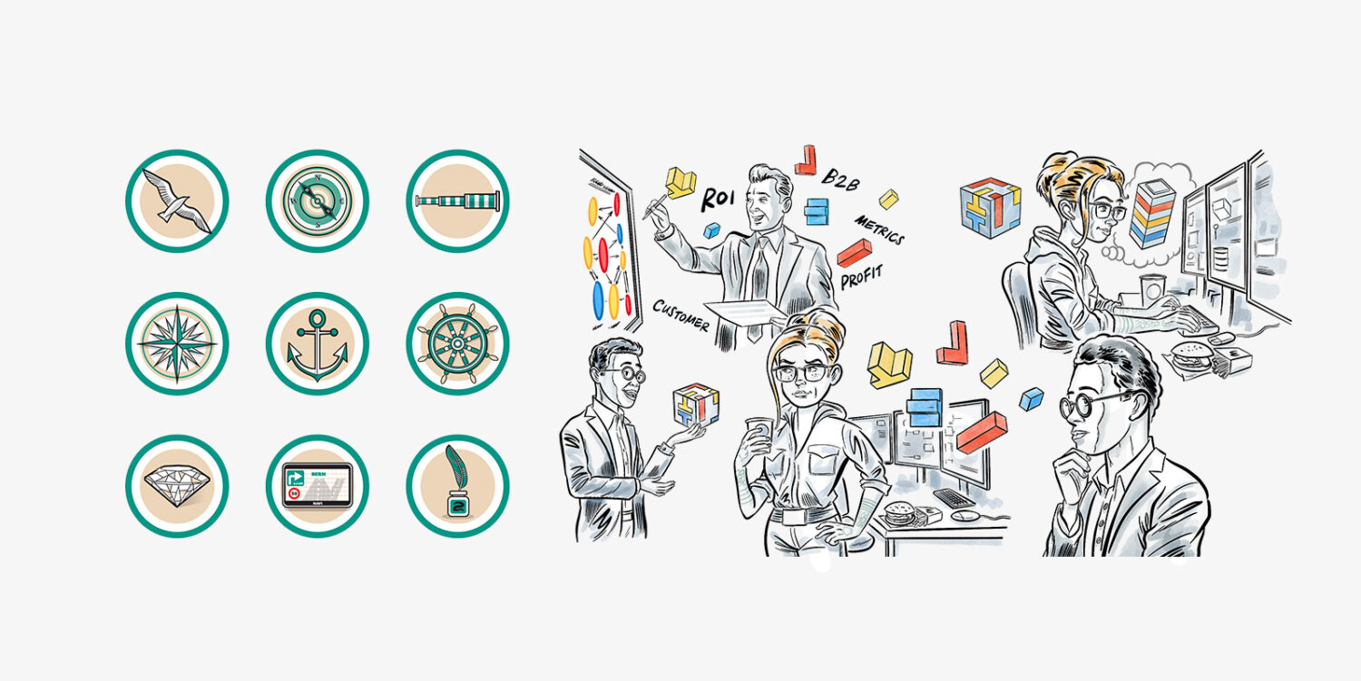 Erklärvideos, Erklärfilme und illustrierte Motion Graphics und Whiteboard Filme auf Deutsch von Schweizer Illustrator, Comic Zeichner und Cartoonist Ian David Marsden