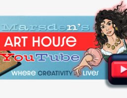 Marsden’s Art House YouTube channel logo by professional illustrator Ian David Marsden, featuring creative art tutorials and graphic novel insights.