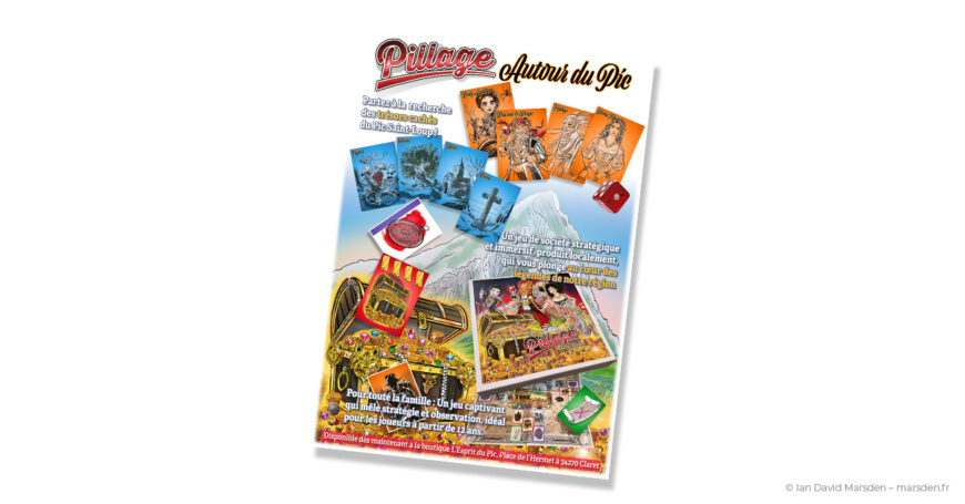 affiche promotionnelle lancement pillage jeu