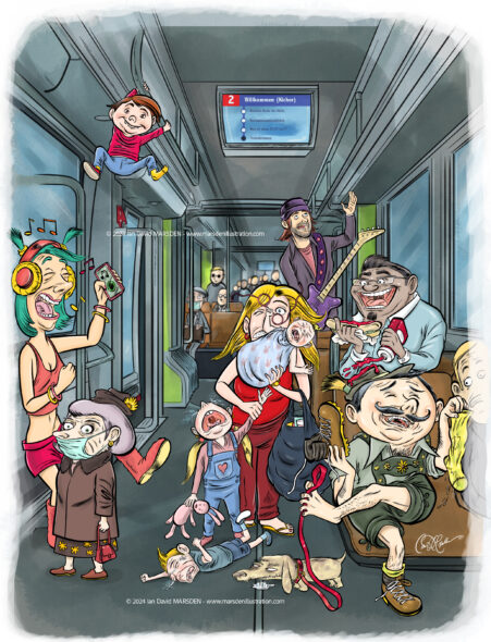 Was so alles im Tram Schiefgehen kann - Cartoonist und Comiczeichner Schweiz