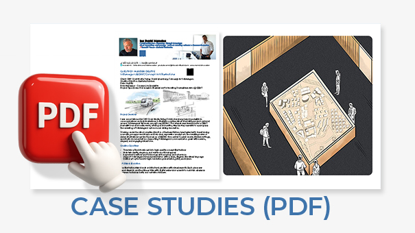 PDF icon and layout preview showcasing Ian David Marsden’s case study downloads available on the website.