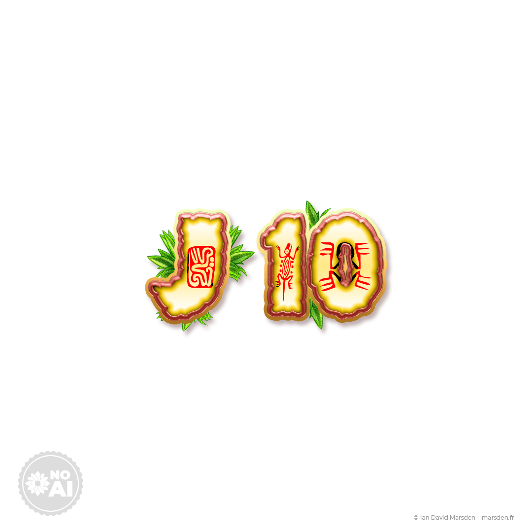 slot game symbol design J and 10 letters