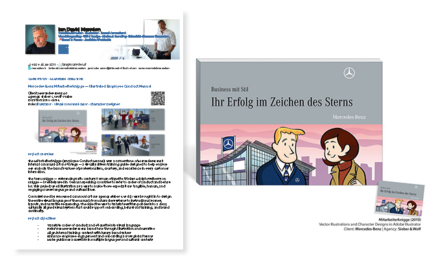 HR Onboarding Comic Book for Mercedes-Benz Internal Training