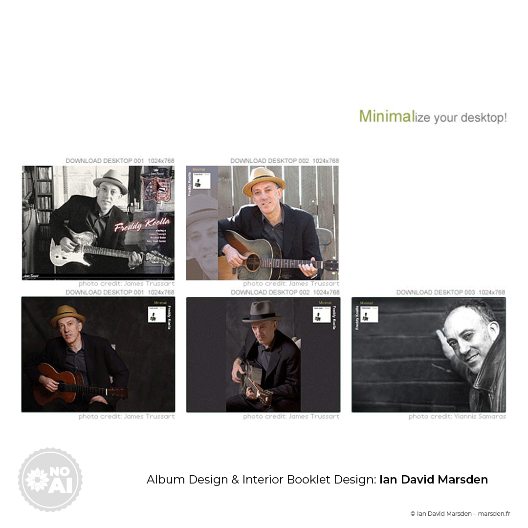 Freddy Koella Minimal album desktop wallpaper designs