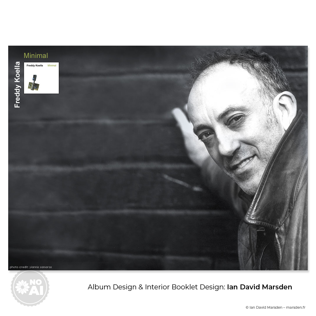 Freddy Koella Minimal album website layout by Ian David Marsden