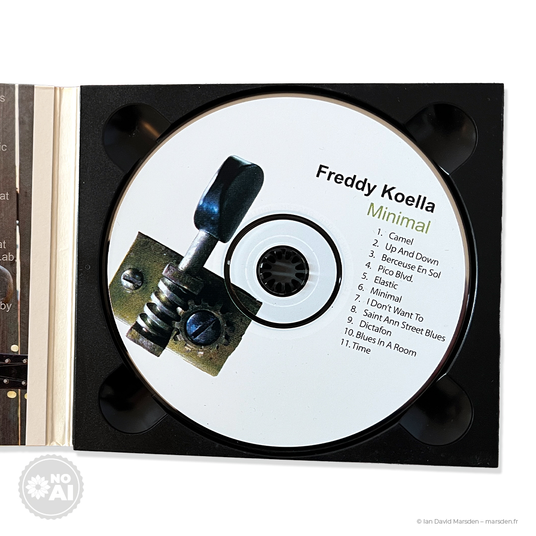 CD disk label design Freddy Koella Minimal
