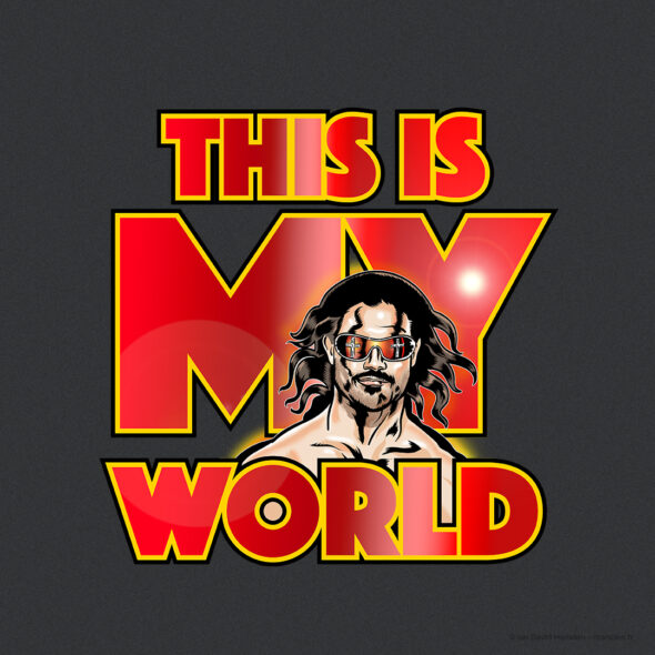 Wrestling T-Shirt Illustration for Johnny Mundo