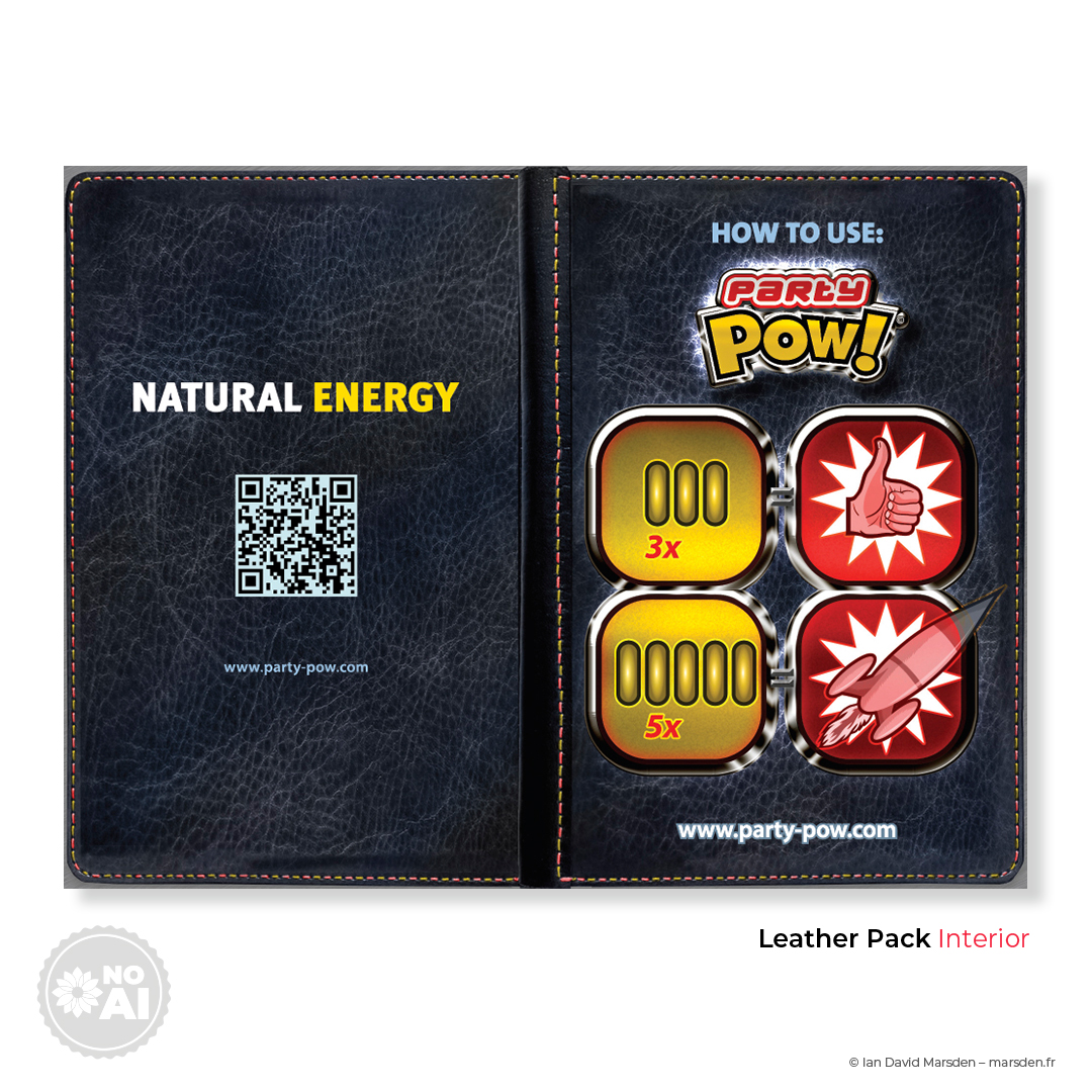 PartyPOW! leather edition interior with capsule icons