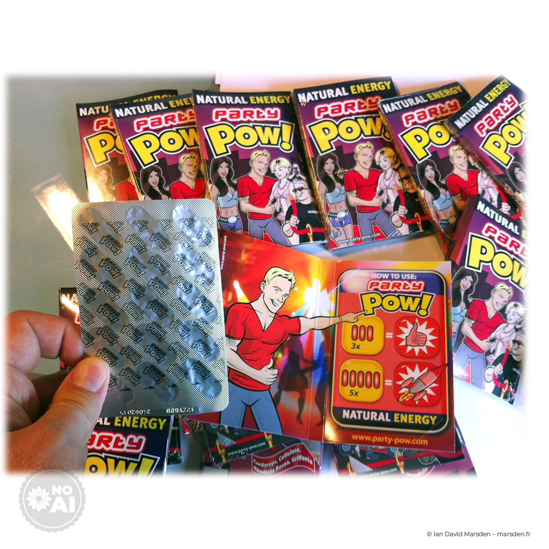 PartyPOW! full product line retail packaging and blister capsules