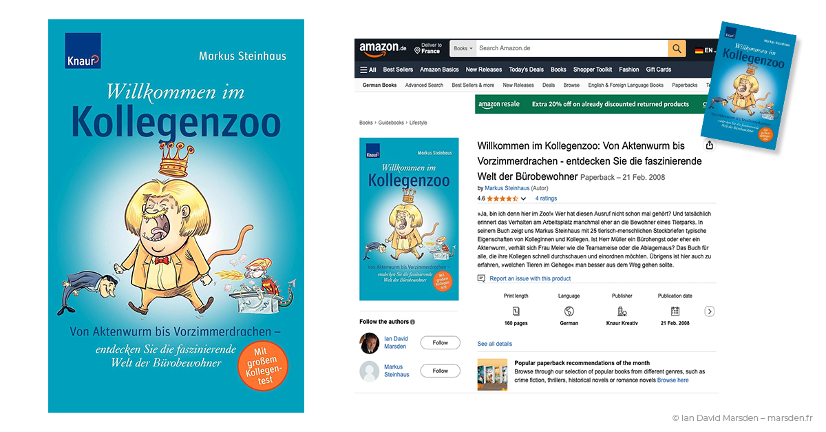 Kollegenzoo Book displayed in an online book shop.
