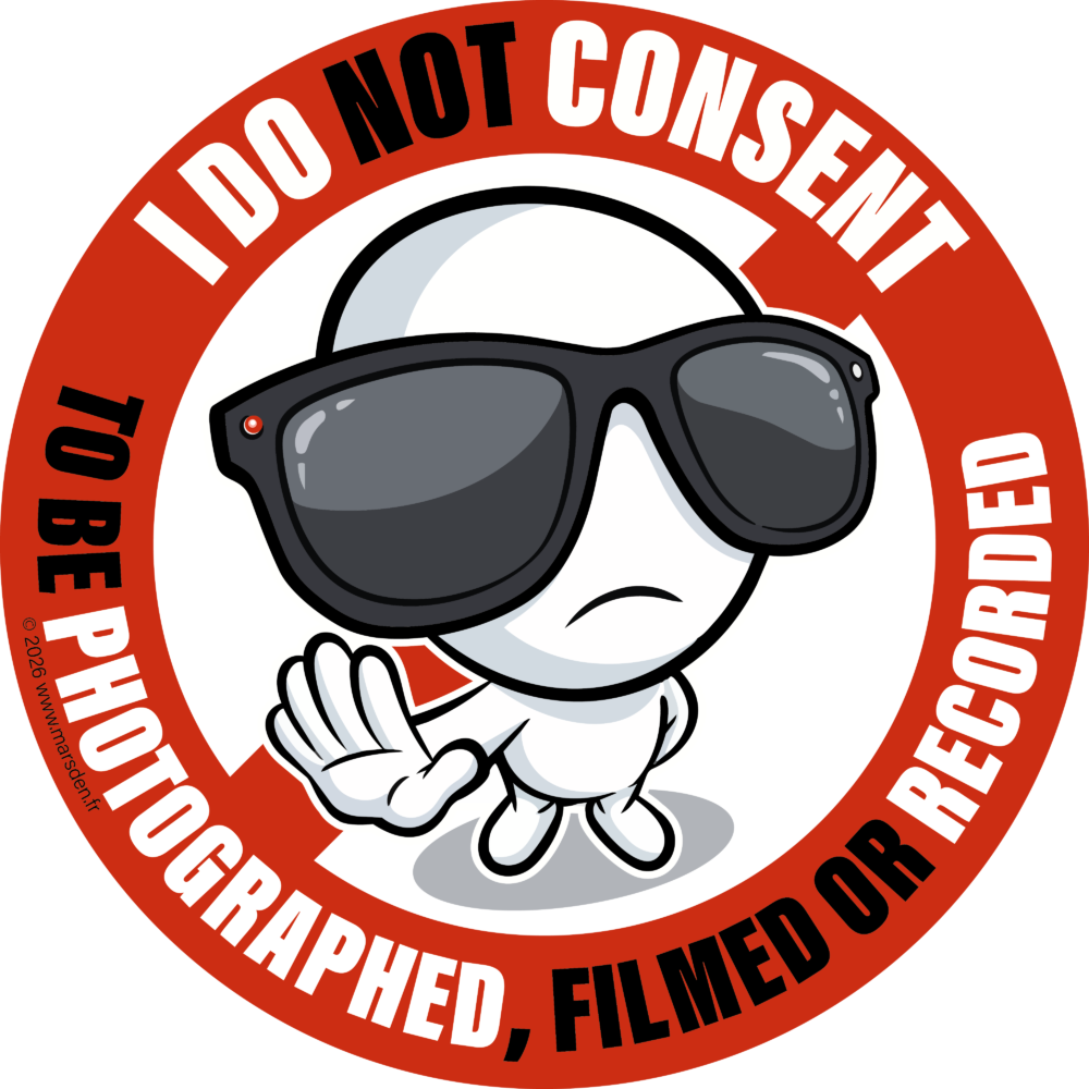The Non-Consent Mark: I do not consent to be photographed, filmed or recorded